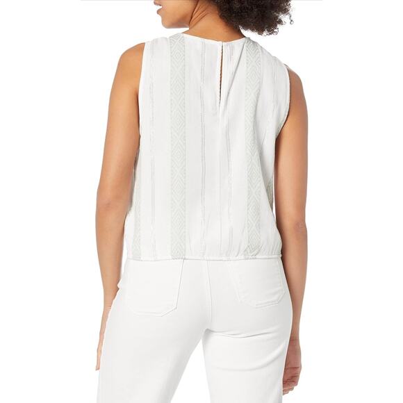 Splendid Collection Purple/Gray Tank Crop Elastic Waistband Boho Top WMN S Crew - Picture 13 of 13